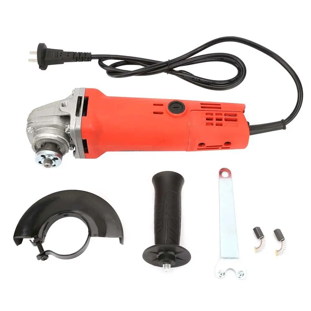Red Handhold Metal Electric Small Angle Grinder Cutting Machine 220V CN Plugin Grinders from