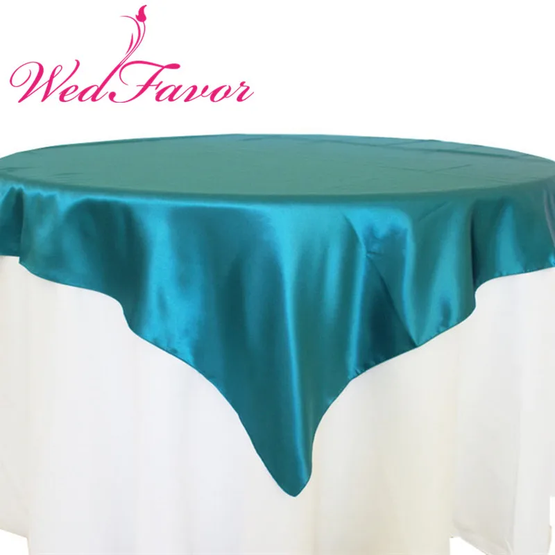 

10pcs Square Satin Table Overlays Satin Wedding Table Cloths Table Covers For Banquet Event Party Hotel Decoration
