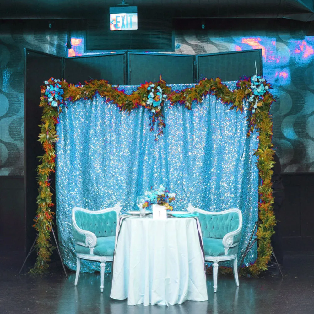 

2017 Rushed Bruiloft Hen Party Matte Gold Sequin Backdrop 10ftx10ft Fashion Wedding Curtain 3mm Fabric For Weddings Decoration