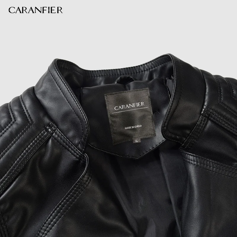 CARANFIER/Женская куртка из искусственной кожи на молнии Женская Замшевая байкерская