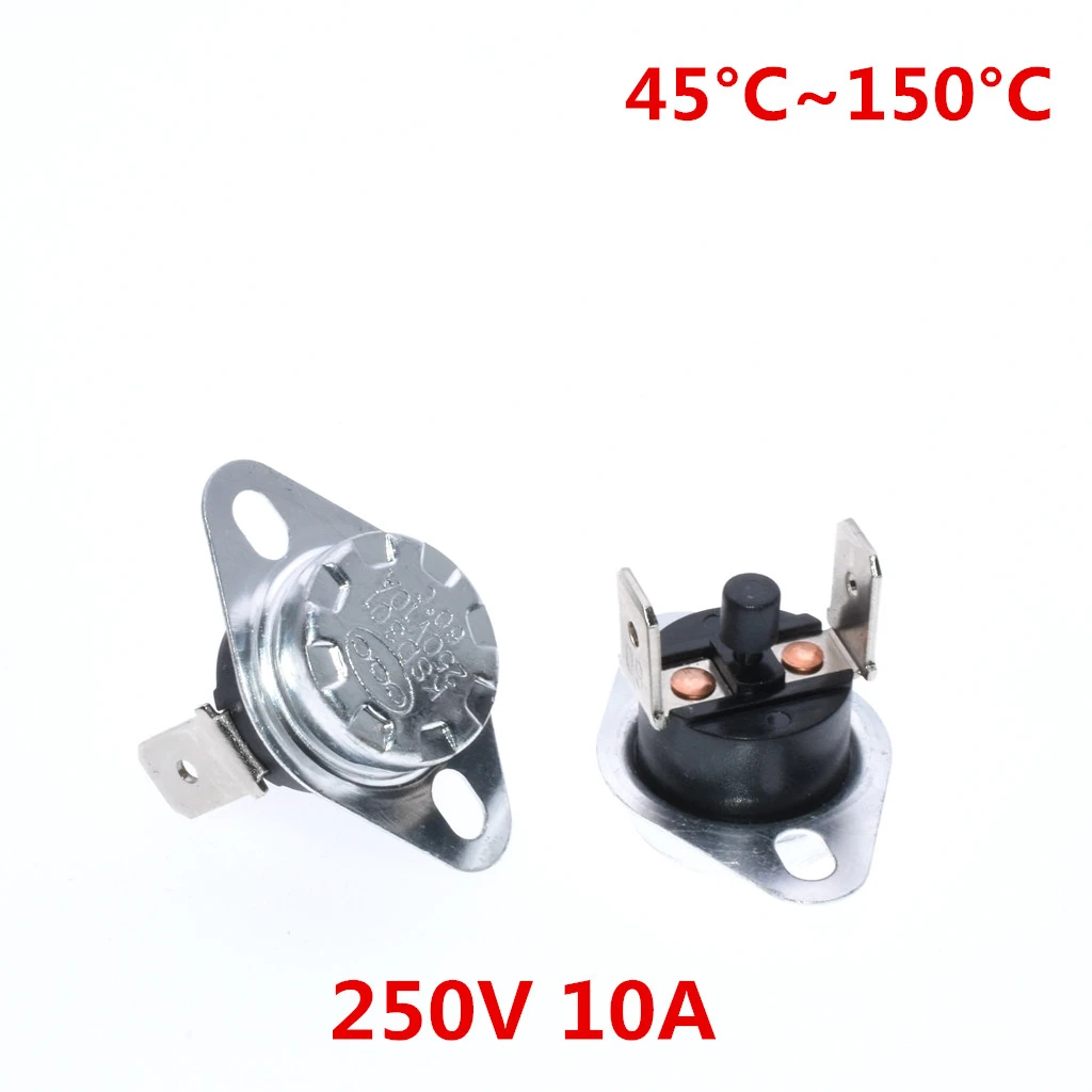 3pcs KSD-01F 100C Normal geschlossen Auto Reset Temperatur Schalter Thermostat