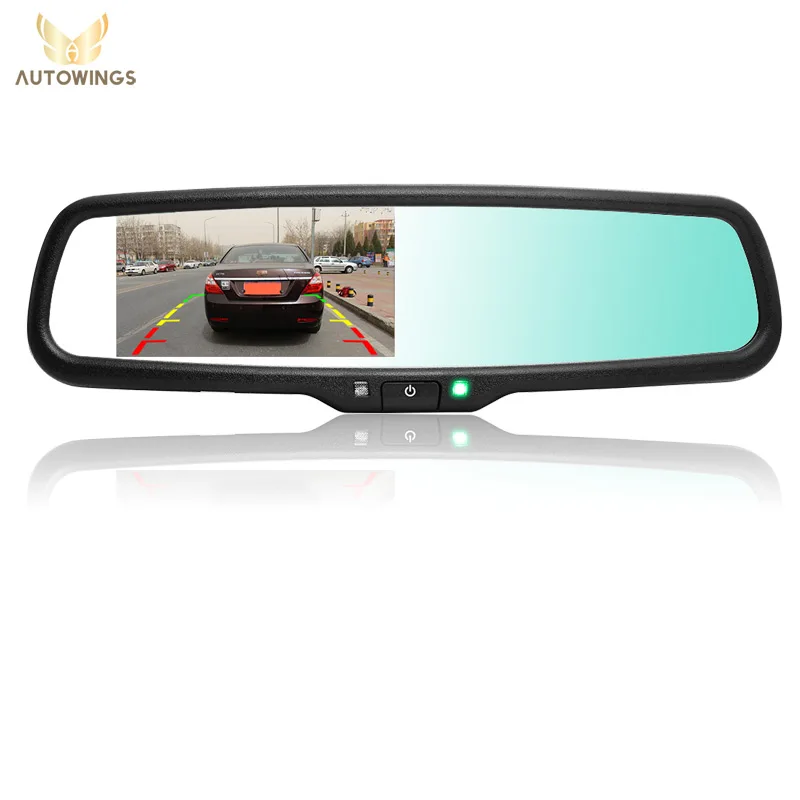 Зеркало видеоплеер с автозатемнением HD 800*480 TFT ЖК дисплей 4 3 дюйма|video input|monitor video4.3