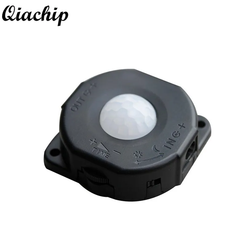 

QIACHIP DC 12V 24V 6A Automatic Body Infrared PIR Motion Sensor Switch For Smart Home LED Light Lamp Control Switch Black White