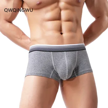 

Sexy Men's Underwear Boxer Shorts Cotton Soft Breathable Underpants U Convex Boxers Men Four Corners Pants Boxers Nightwear