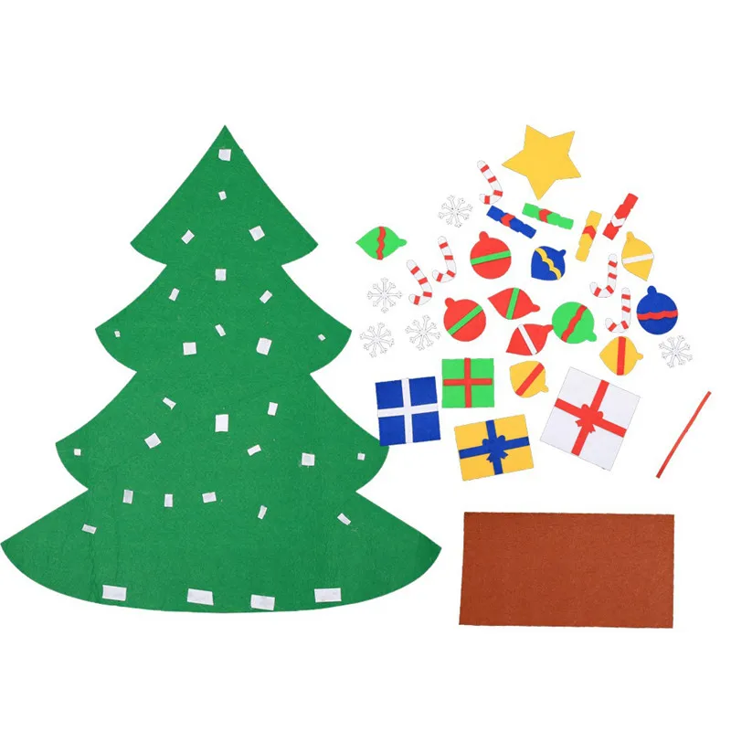 3D DIY чувствовал Рождественская елка с украшениями Детские Рождественские подарки Новый год 2019 Navidad рождественские украшения для дома
