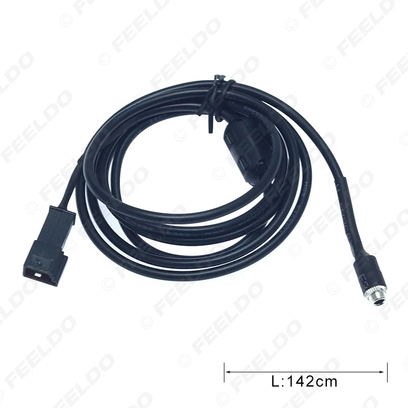 FEELDO 3 5 мм разъем для Pin AUX жгут проводов BMW E39/E46/E53 с навигацией Системы (SA