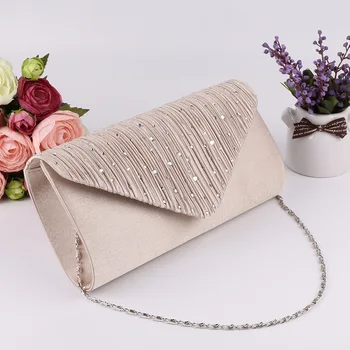 

Hot Sale Women's Evening Shoulder Bag Clutch Party Prom Banquet Diamond Day Clutches Wedding Handbag Evening Bags 4 Color LSH339