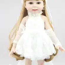 1" блонд волос кукла-невеста свадебное платье реалистичные детские игрушки подарок на день рождения для девочек как куклы для девочек кукла принцессы невесты