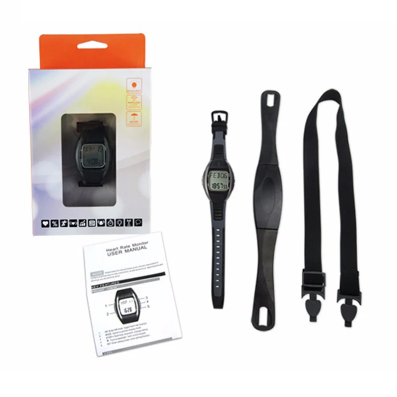 7 Wireless Heart Rate Monitor 30 ~ 240 bpm Range Chest Strap Pedometer Watch Fitness Belt Sport Calorie Fat Calculation Activity Tracker