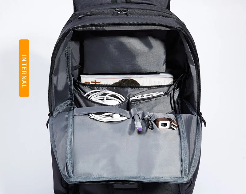 Kalidi 17 дюймов Водонепроницаемый Для мужчин рюкзак зарядка через USB Travle студенты сумка Тетрадь компьютер школьная сумка-рюкзак для 15-17.3 дюймов рюкзак мужской рюкзак школьный