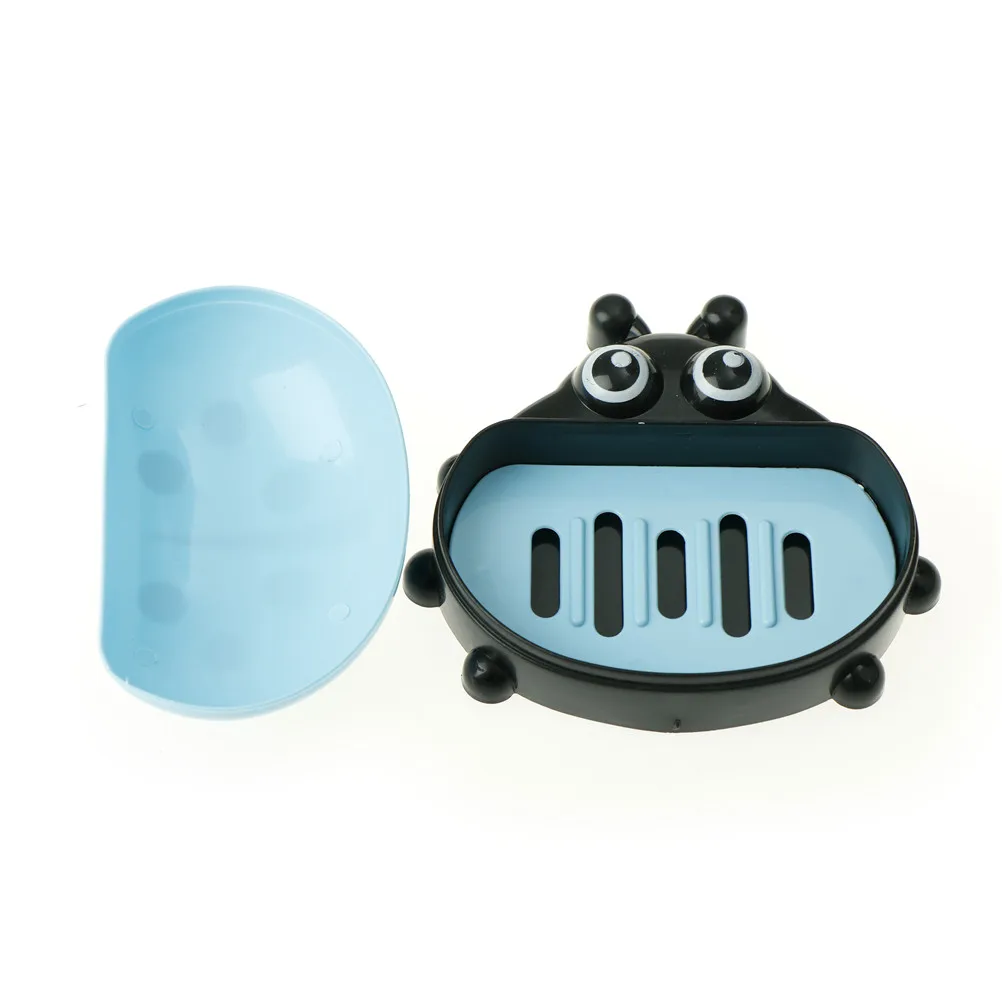 13,2*11,8 см красочные божья коровка Дети CaseSoap коробка мультфильм мыло в мини-формате блюдо-органайзер ванная комната мыло держатель пластик с