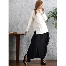 Осень-зима Лидер продаж Для женщин белье Харен универсальные свободные Pantalon Palazzo Брюки для девочек заниженным шаговым швом Брюки для девочек широкие брюки шаровары Хип-хоп