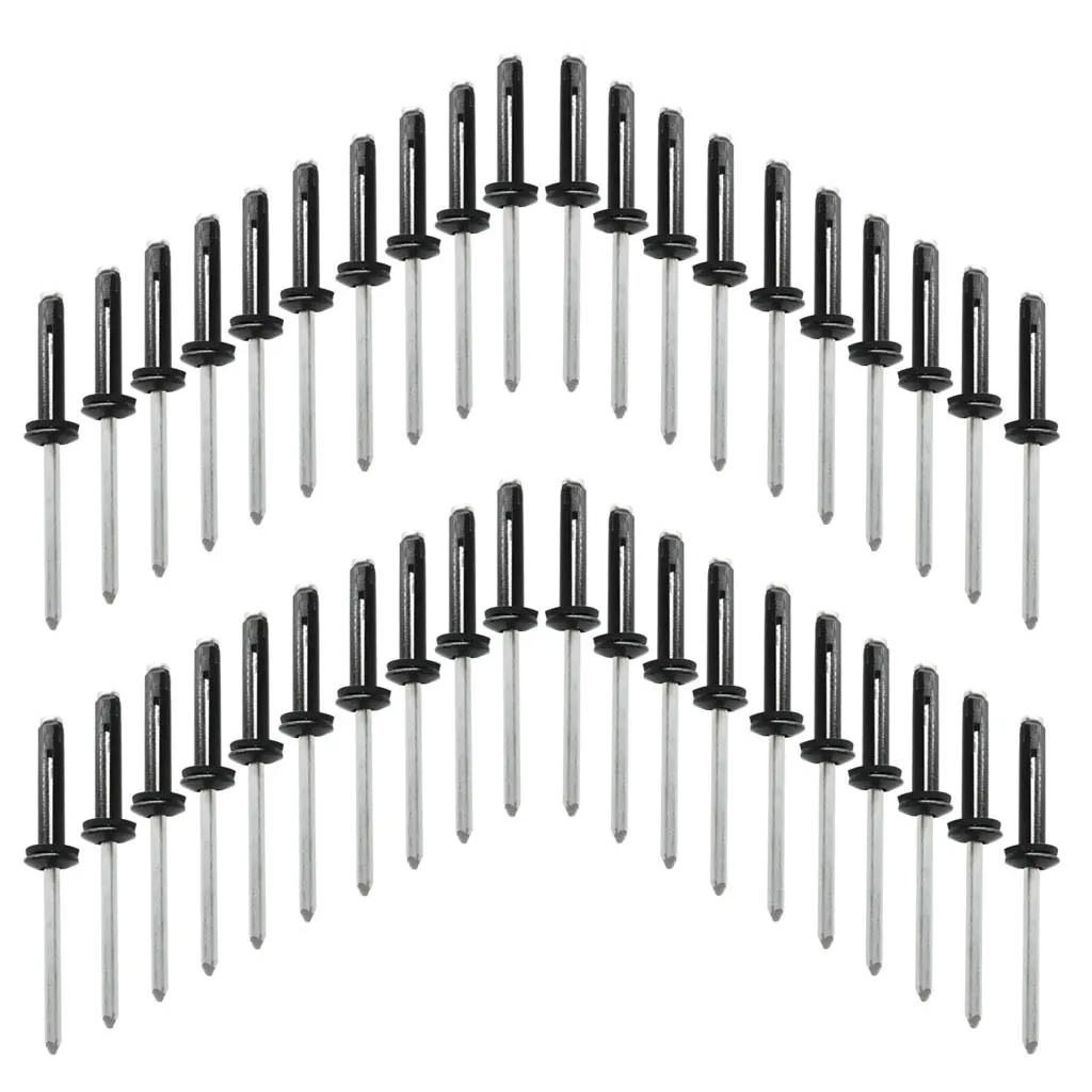 40 шт., алюминиевый тройной зажим, трехслойная заклепка, алюминиевый поп набор заклепок, палубное крепление, Аксессуары Для Каяка, рыболовная лодка, держатели для удочек