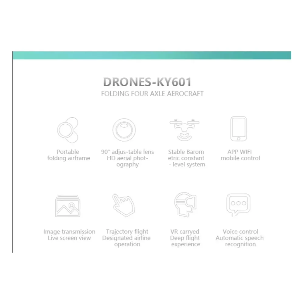 4.K520 Foldable Drone 30W HD Camera Quadcopter WiFi FPV Live Helicopter Hover