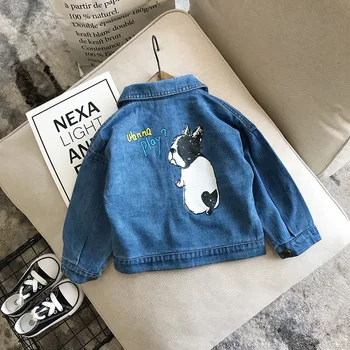 

2020 kids clothes children Spring Autumn item girl print Rabbit jeans jacket Cute Denim Coat