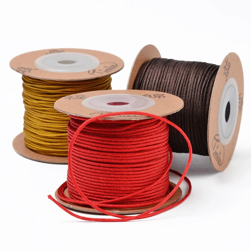 

MOQ=1pc size 1.0mm/1.5mm Jewelry non-stretch Cords nonelastic knit Thin line DIY Necklace Bracelet Accessories Jewelry Making