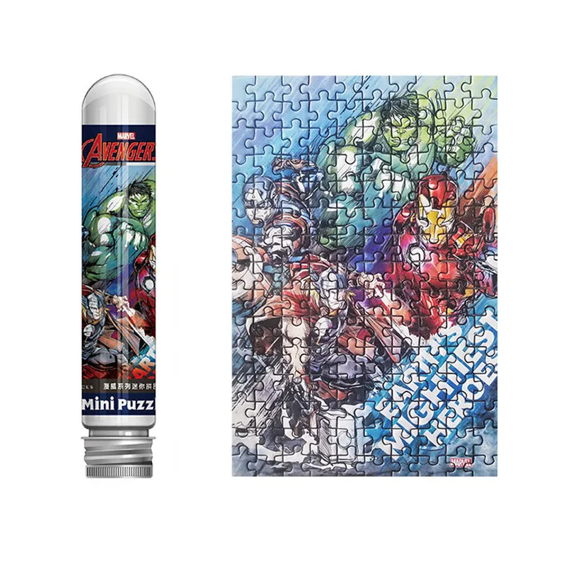 Дисней головоломки игры 150 P/pcs Marvel Мстители принцесса Tide стиль Мода Труба головоломка мини плоская головоломка игрушка для детей