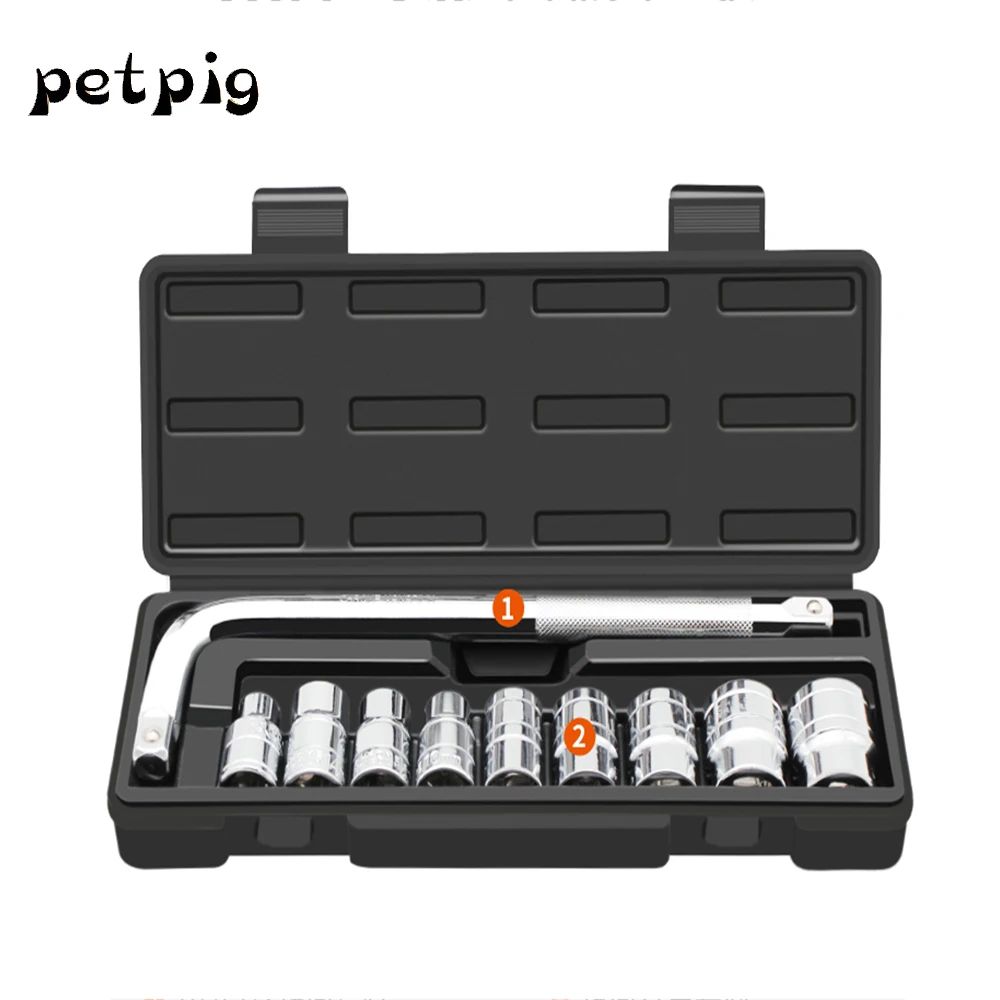 

Petpig Car Repair Tool Socket Set Hand Tool Set Wrench Household Tool Auto Repair Multitool Set of Tools plumbing tool kit