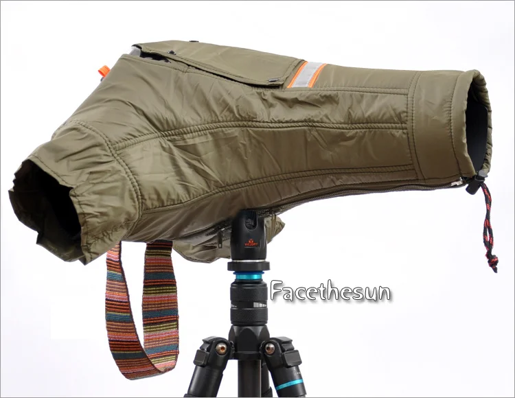 Roadfisher теплый Coldproof зимний защитный чехол для камеры для Canon Nikon sony DSLR SLR 24-70 70-200 мм