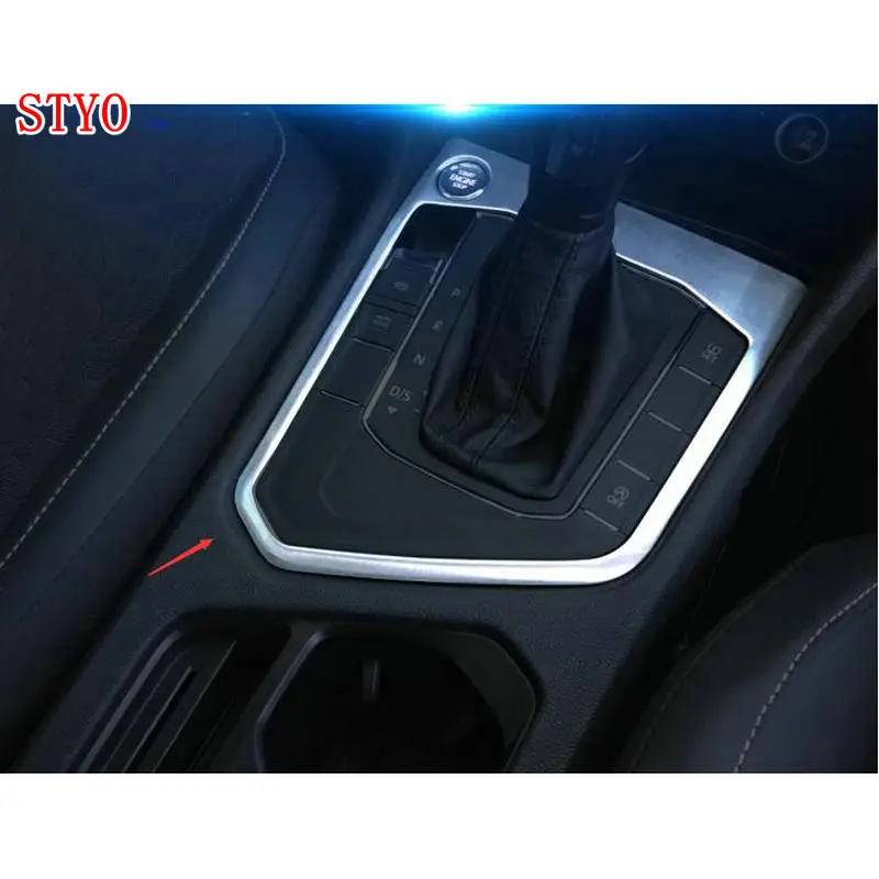 STYO Car Stainless Steel Gears Shift Panel Knob Cover Trim For LHD VW Tiguan MK2 2017 2018 | Автомобили и мотоциклы