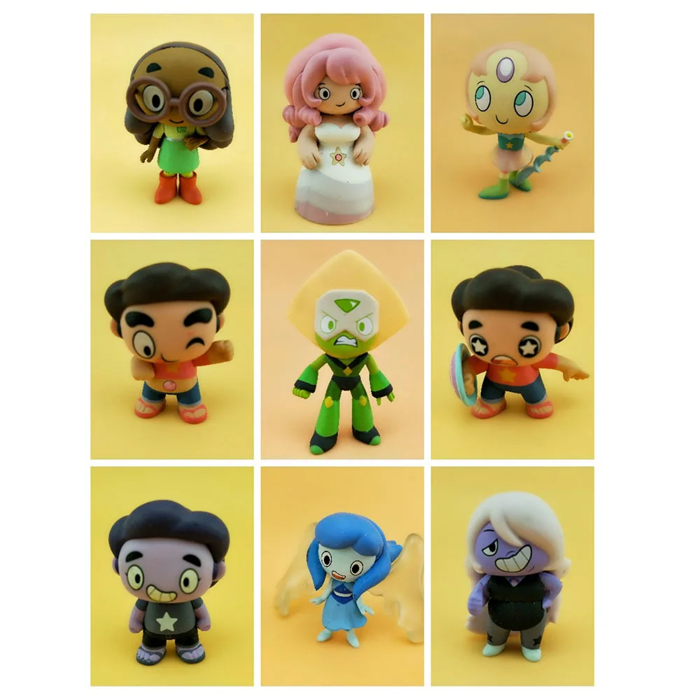 

10styl Steven Universe stickers Anime Figure Funkos Pop Original Mystery Mini Vinyl Action Figure Model Toys for Children A020