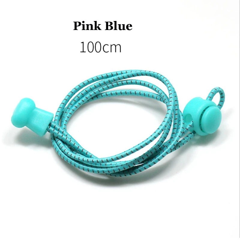 Refle tive Shoelace Stretching Lock lace 20 colors a pair Of Locking Shoe Laces Elastic Sneaker Shoelaces Shoestrings Running