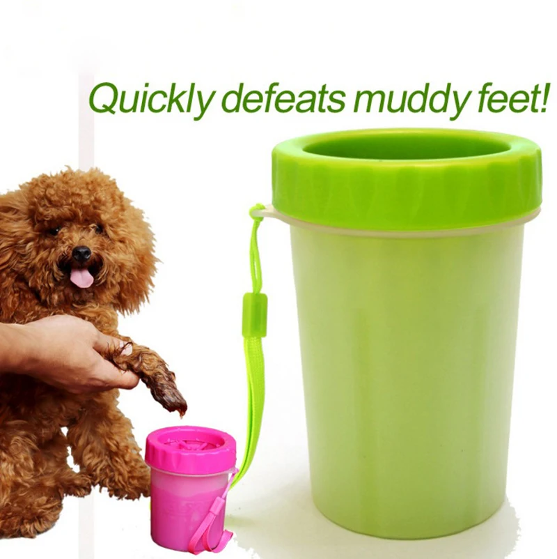 Pet Portable Dog Cleaning Cup Foot Cup Cat Wash Paw Silicone Brush Pet