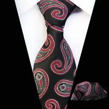 Mantieqingway 8 см шеи галстуки для мужчин Рисунок кешью шейный платок Набор для мужской рубашки Свадебный Цветочный Gravatas тонкий Hanky