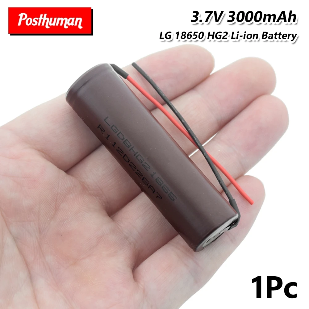 

LG HG2 18650 rechargeable lithium battery 20A high flow 3.7V 3400mAh NCR18650B lithium ion rechargeable battery