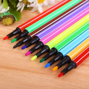 

12 Colors Professional Water Color Brush Pens Manga Sketch Art Markers For Drawing Painting Stationery Office School Supplies