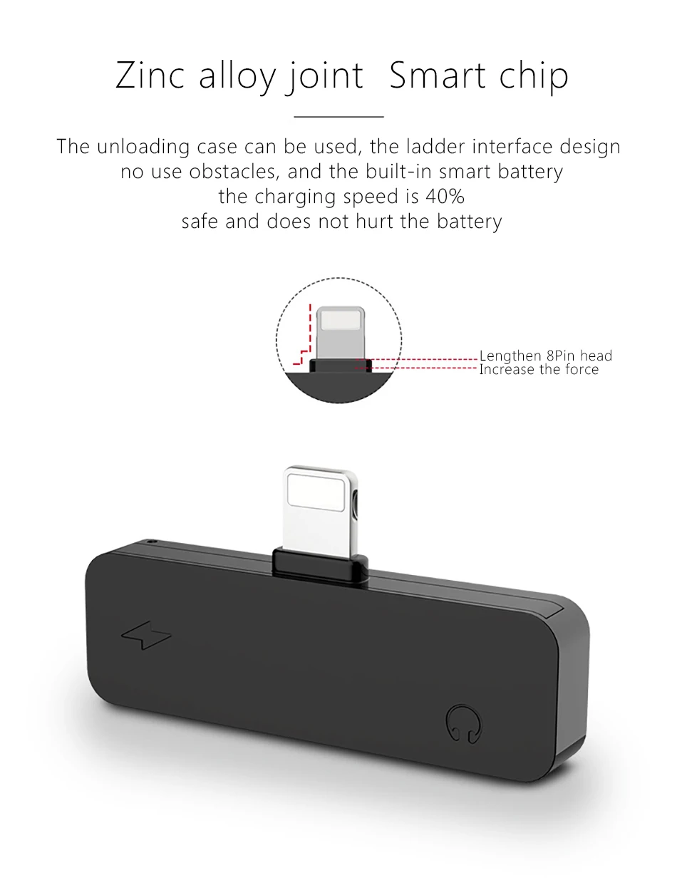 !ACCEZZ 2 in 1 Audio Adapter For iphone X 8 7 Plus XS MAX XR IOS 11 12 Lighting Charging Calling Earphone AUX Splitter Connector (8)