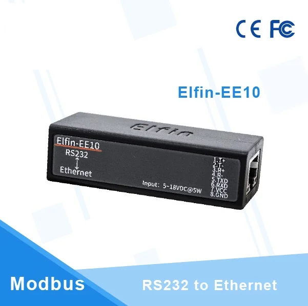 Elfin EE10 беспроводной HF маленький сетевые устройства Modbus TPC IP Функция RJ45 RS232 для