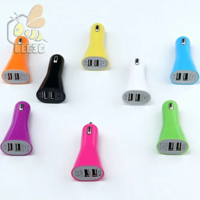2A HORN TRUMPET CAR charger dual usb FOR apple iphone 6 7 plus 4 4s 5 5s ipod