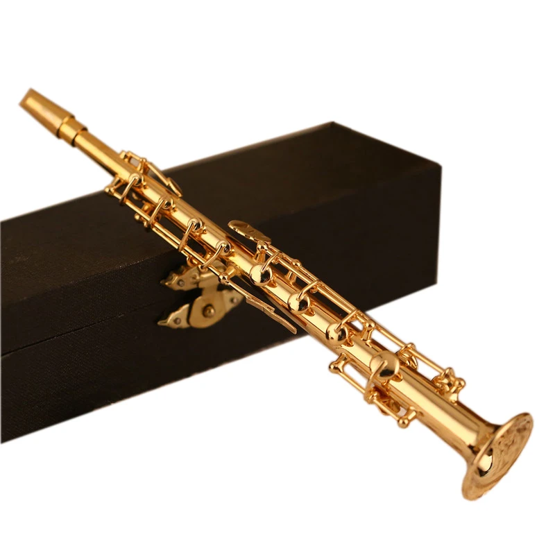 MoonEmbassy Mini Soprano Model Miniature Model Metal Stand for Home Decoration|Saxophone| - AliExpress