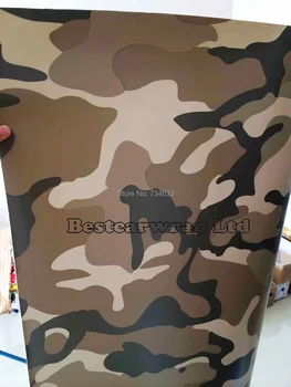 

High quality Desert Camo Vinyl wrap With Air Bubble Free Sandy Camoufalge Car Wrap Sticker Graphics Size 1.52x30m/Roll