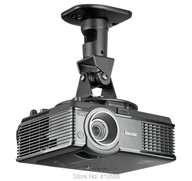 Multifunction 360 Degrees Rotatable Universal Roof Ceiling Mount Black Aluminum Wall Bracket Suit For LED LCD DLP Projector