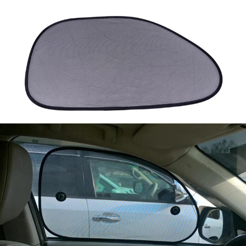 Moligh doll 2pcs Auto Ventana Lateral Parasol de Coche Color Negro Plata