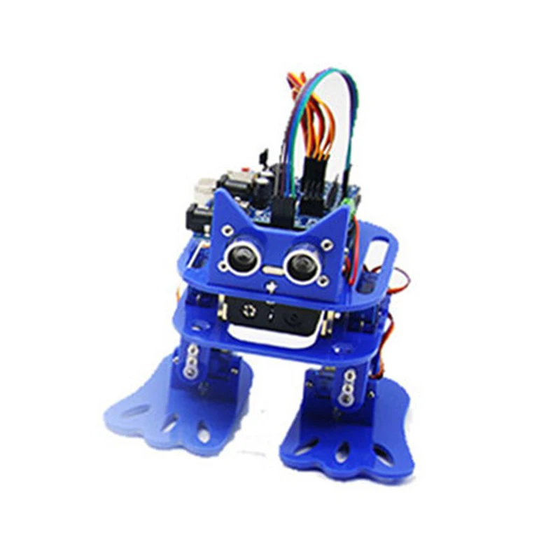 LOBOT DIY 4DOF Walking RC Robot Mixly Graphical Programming bluetooth Control Smart Mini Robot Toy Kid Gifts