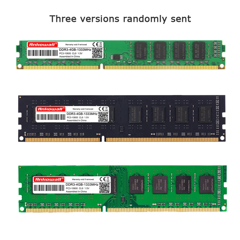 Оперативная память ANKOWALL DDR3 4 Гб+ 4 Гб = 8 Гб 1333 МГц 1600 МГц PC3-10600/12800 для настольных компьютеров Память DIMM 1,5 в 240Pin 2 шт./лот