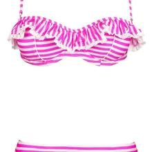 Winmax Горячая сексуальный купальник набор Пуш-Ап Холтер рюшами стиль купальники бикини плавательный костюм для молодых женщин-подростков