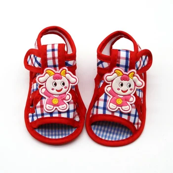 

Newborn Baby Boy Girl Shoes Summer Cartoon Animal Pattern Soft Sole Outdoor First Walker Shoes Baby Unisex Shoes 0-18M