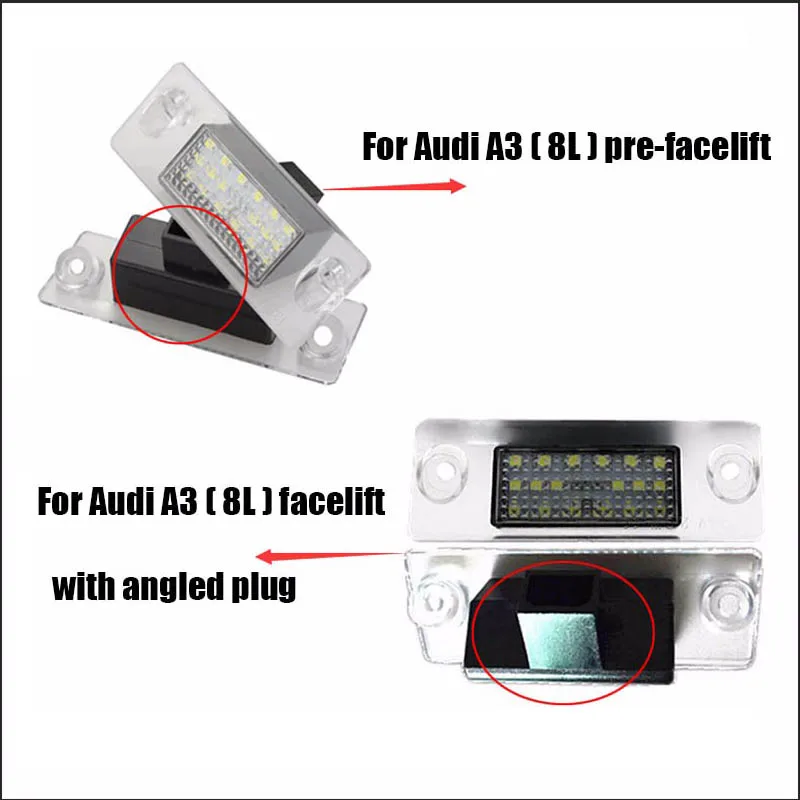 Hopstyling 2 шт. 18SMD светодиодный фонарь освещения номерного знака Canbus без ошибки для Audi A4 B5 1996~ 2000 A3 8L Facelift 1996~ 2000 для вагонетки с противовесом