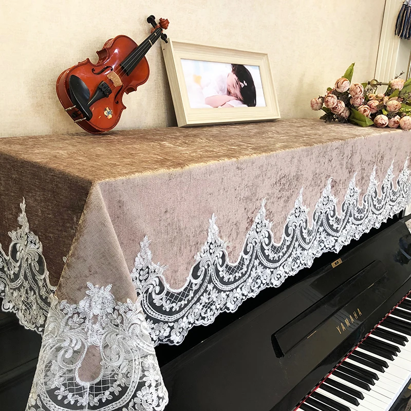 Proud Rose кружева пианино крышка половина крышка пианино полотенце стул набор сиденья чехол для фортепиано, от пыли покрытие полотенце