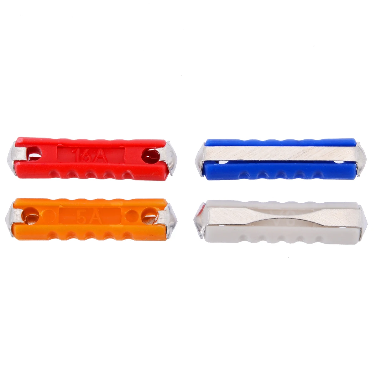50Pcs Assorted Box Continental Fuses Fast-Acting Torpedo Ceramic Fuse Bullet Classic Kit with Box 5A 8A 16A 25A