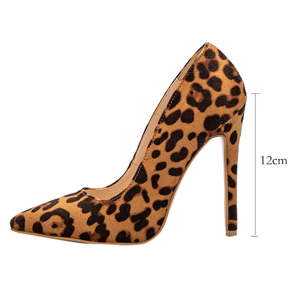 SAGACE Women Ladies Leopard Pointed Toe Slingbacks Causal Single Sexy Solid High Quality Outsid Simple High Heel Pumps Shoes
