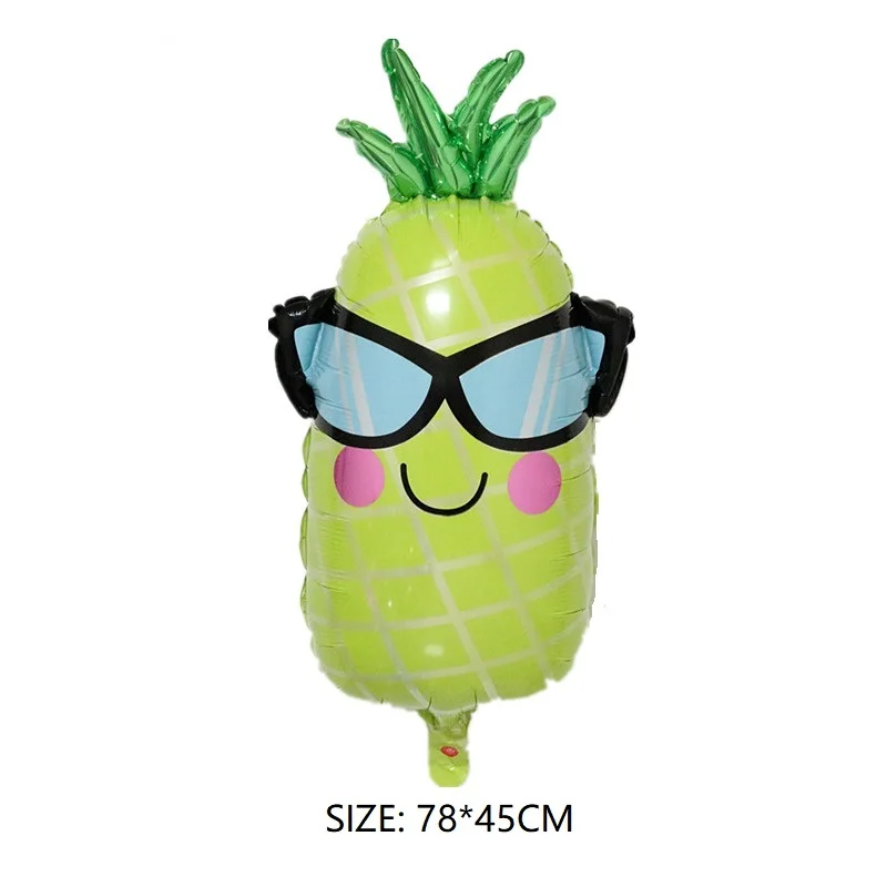 

Pineapple Theme Party Decorated Helium-filled Balloon Round Birthday Aluminum Foil Balloons