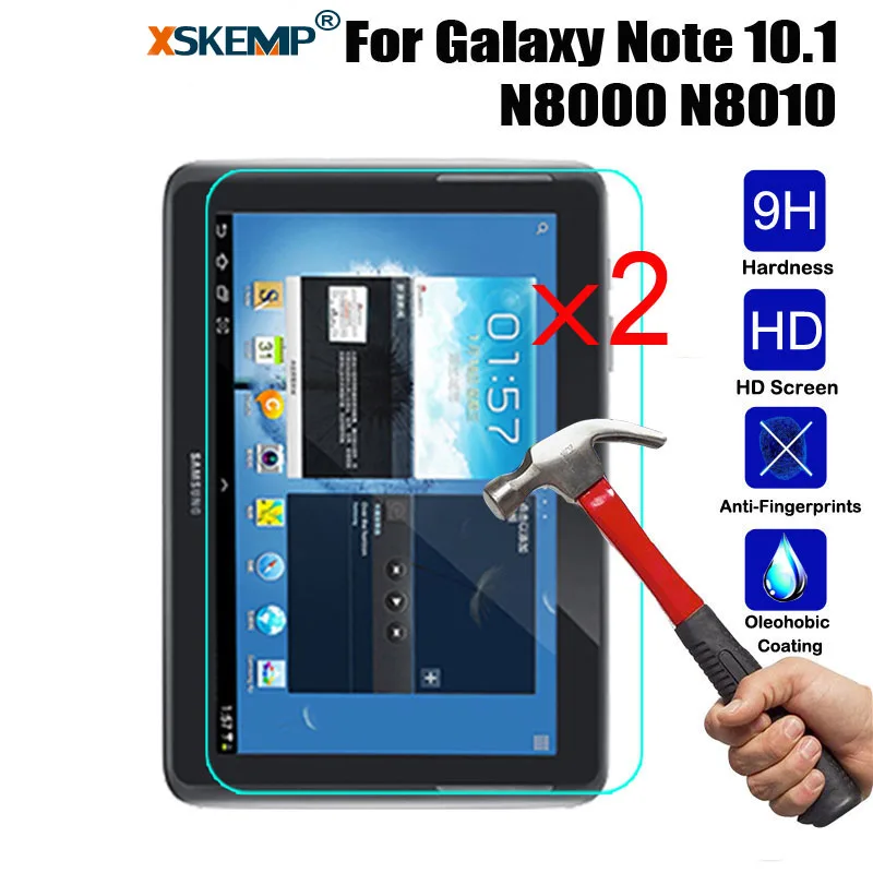 XSKEMP 2Pcs For Samsung Galaxy Note N8000 GT N5110 P5200