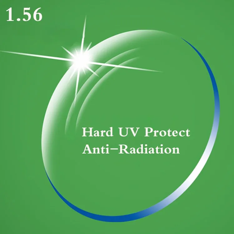 

1.56 Index Aspheric Prescription Lens CR-39 Myopia Presbyopia Lens Hard UV Protection Glasses Lens Anti-Radiation 2 PCS