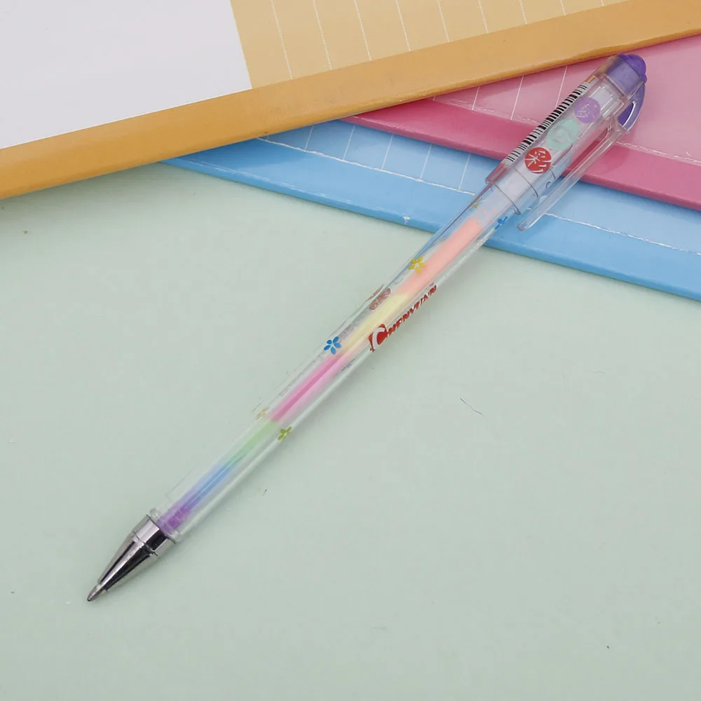 2 шт./лот 6 цветов Kawaii цветные чернила гелевая ручка милый акварельный маркер воды Меловые карандаши для фотоальбома скрапбукинга декор