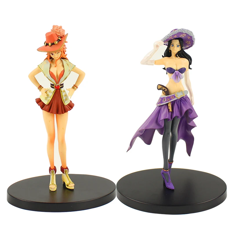 

Anime Figure One Piece Luffy Nami Robin Transformed Dress Action Figure Doll PVC Figurine Model Toy for Children Adult